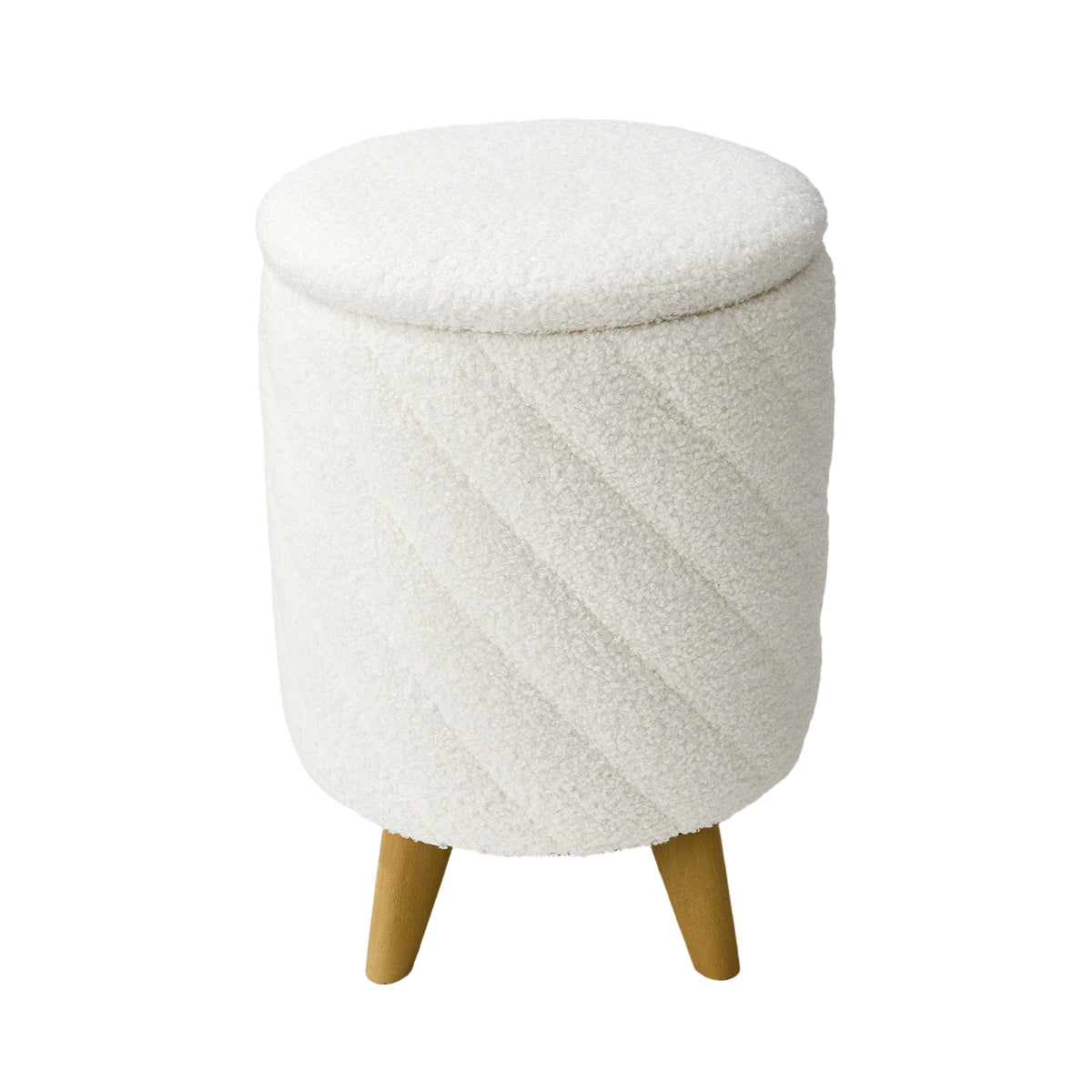 Modern Round Storage Ottoman