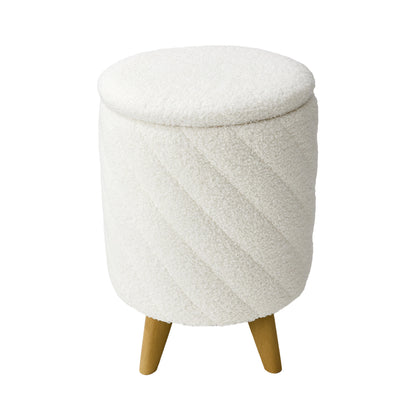 Modern Round Storage Ottoman