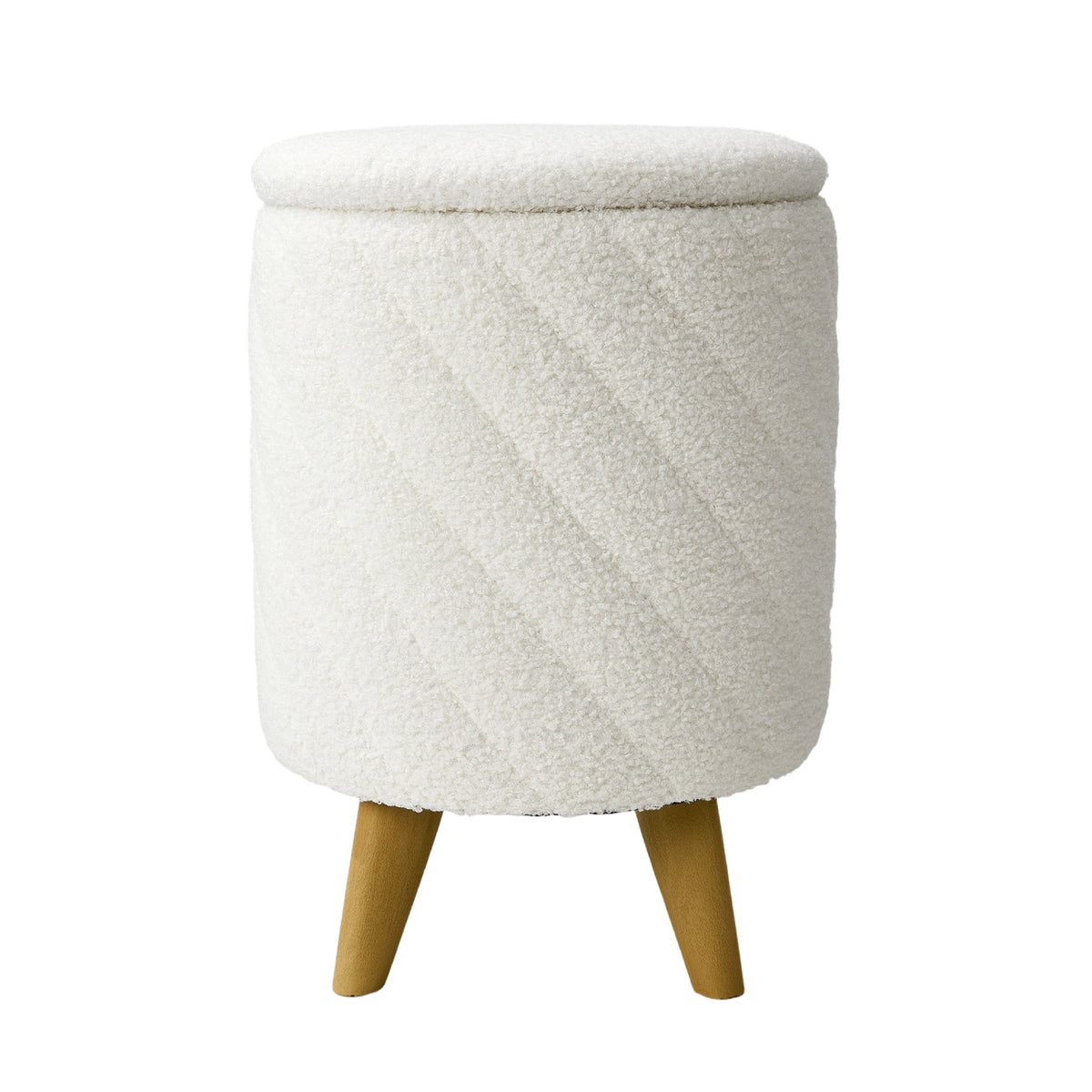 Modern Round Storage Ottoman