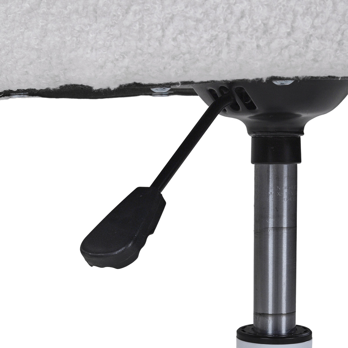Height-Adjustable Swivel Vanity Chair with Castors