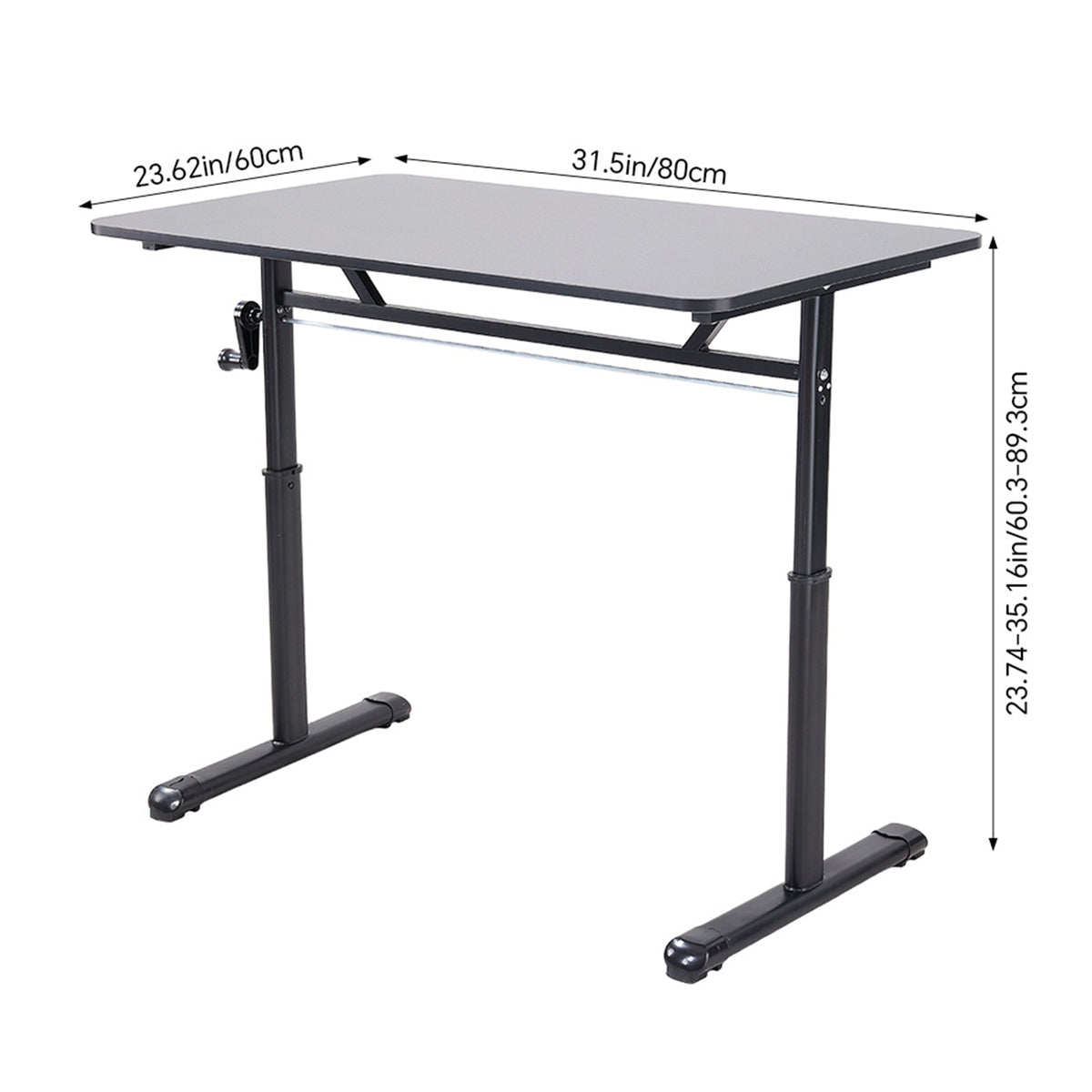 Adjustable Sit-Stand Desk for Home Office