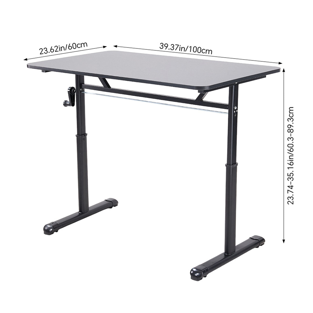 Adjustable Sit-Stand Desk for Home Office