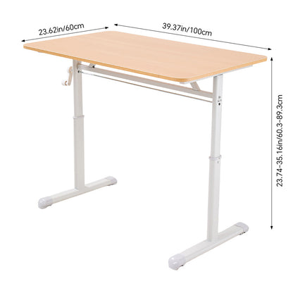 Adjustable Sit-Stand Desk for Home Office