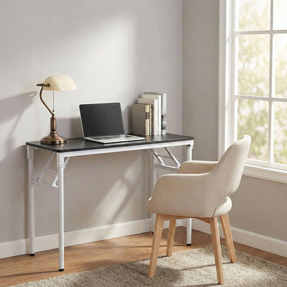 Folding Office Desk with Adjustable Foot Pads
