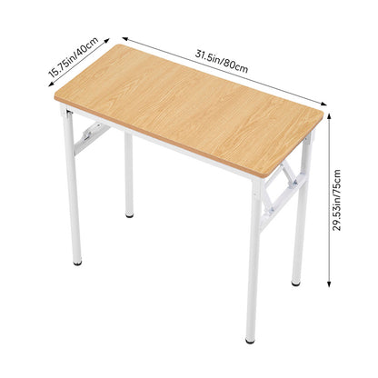 Folding Office Desk with Adjustable Foot Pads