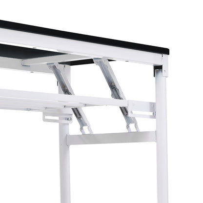 Folding Office Desk with Adjustable Foot Pads