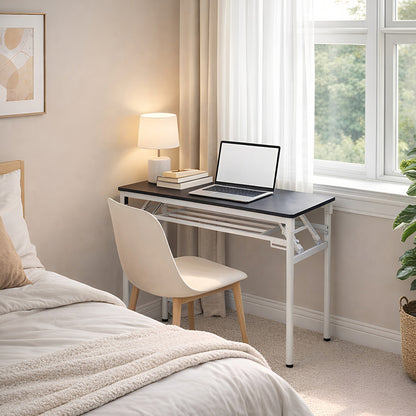 Folding Office Desk with Adjustable Foot Pads