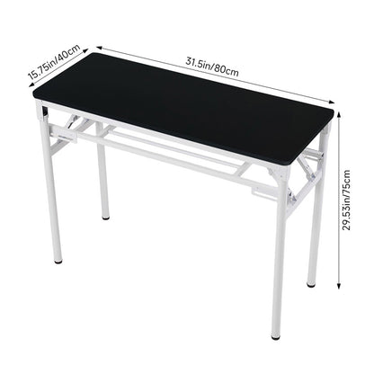Folding Office Desk with Adjustable Foot Pads