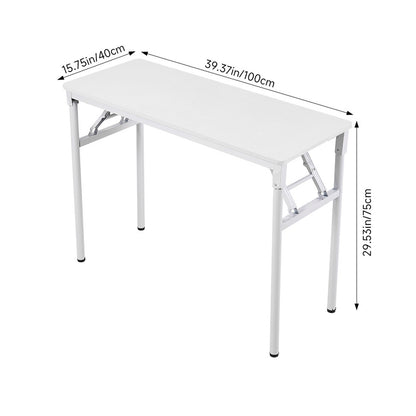 Folding Office Desk with Adjustable Foot Pads