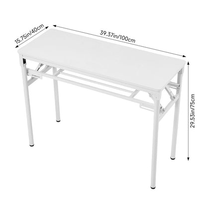 Folding Office Desk with Adjustable Foot Pads