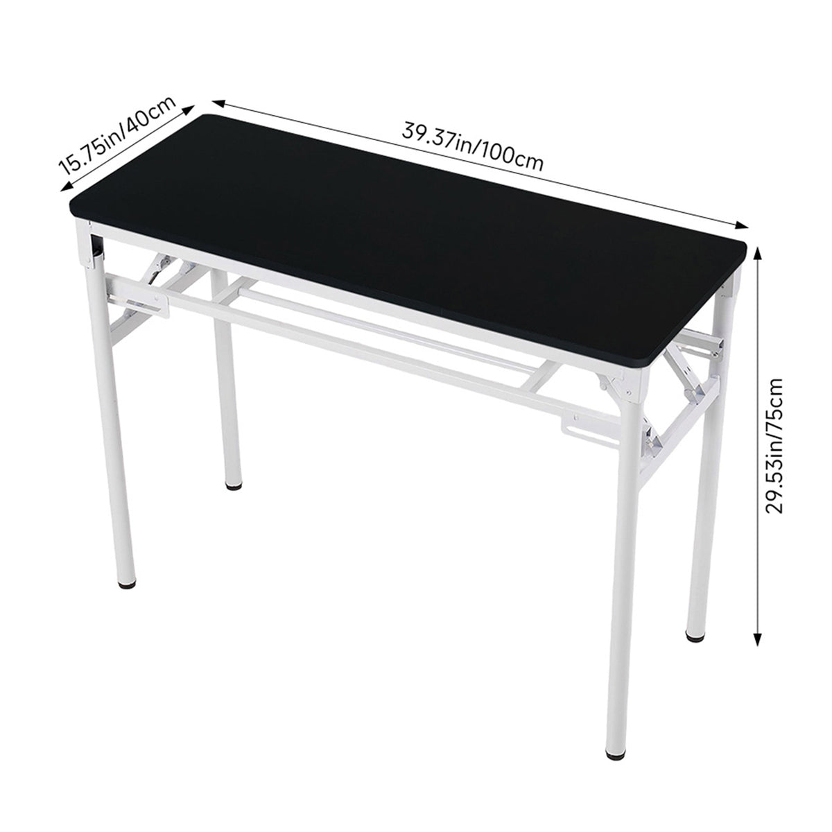 Folding Office Desk with Adjustable Foot Pads