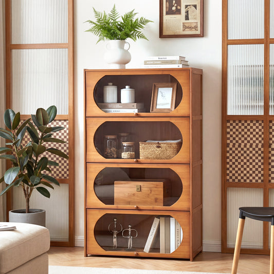 Multipurpose Freestanding Bookcase Storage Cabinet