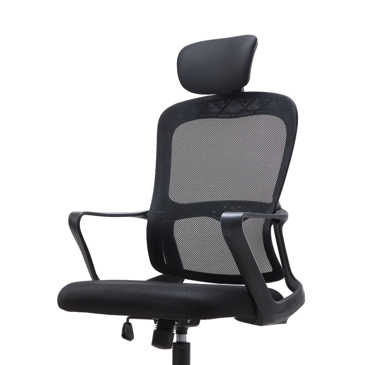 Ergonomic Mesh Office Chair with Adjustable Headrest & 15° Tilt Recline