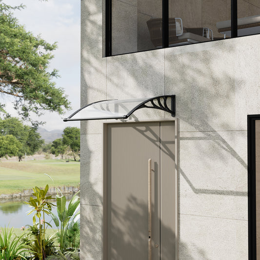 Outdoor Door Canopy Window Awning with Drainage Channel