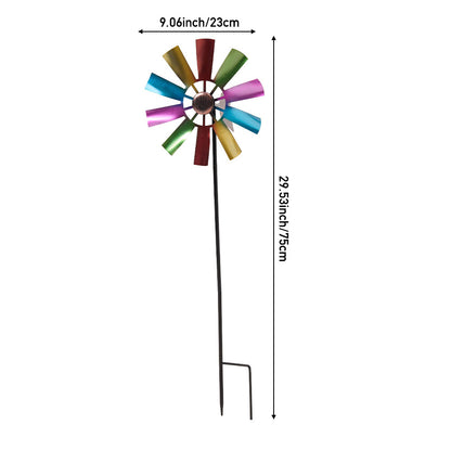 Outdoor Metal Wind Spinner for Garden & Patio
