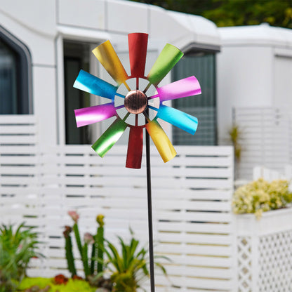 Outdoor Metal Wind Spinner for Garden & Patio