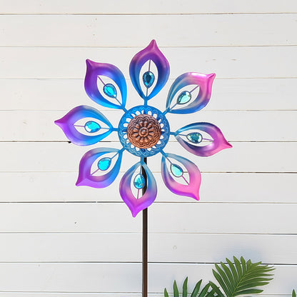 Outdoor Metal Wind Spinner for Garden & Patio