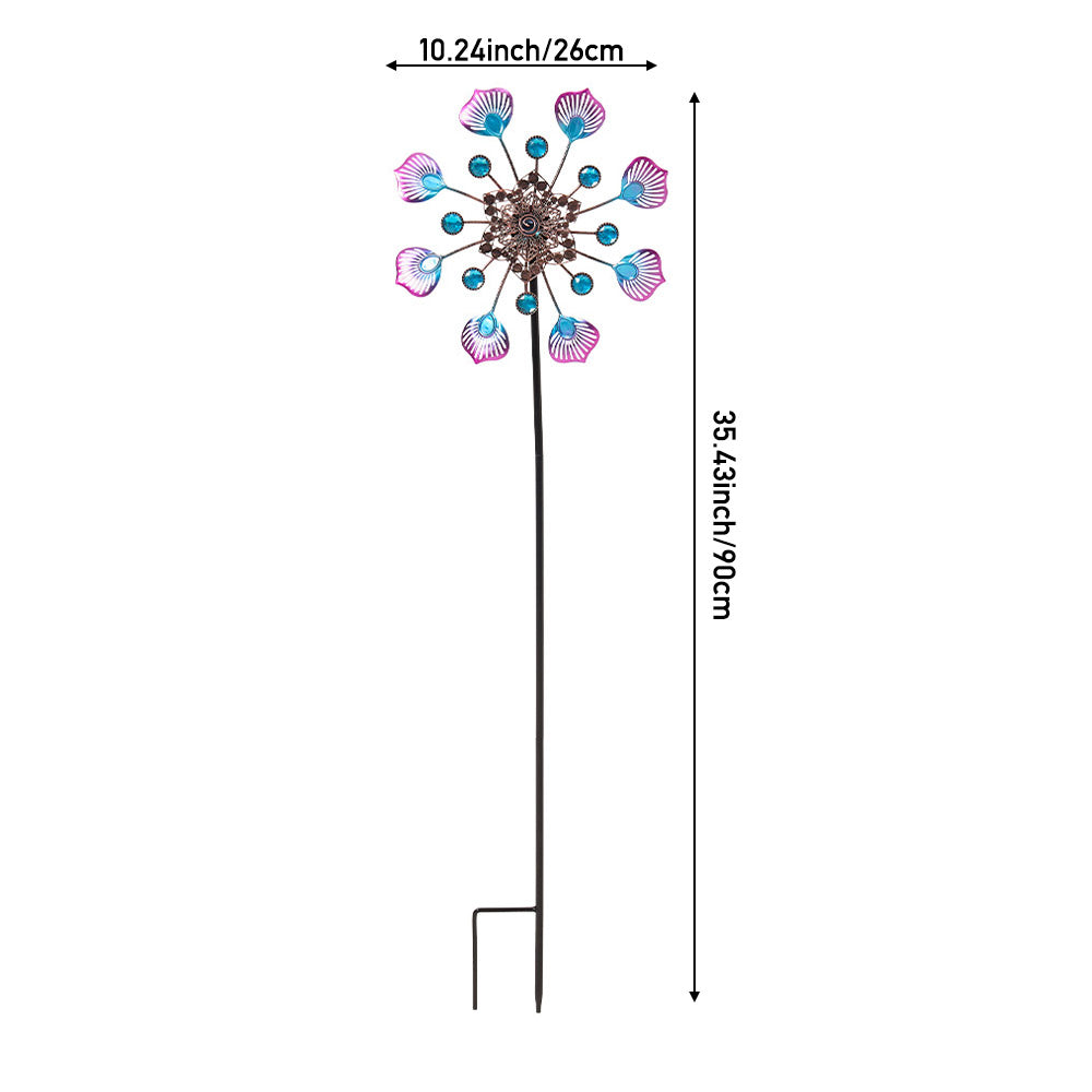 Outdoor Metal Wind Spinner for Garden & Patio