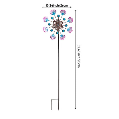 Outdoor Metal Wind Spinner for Garden & Patio