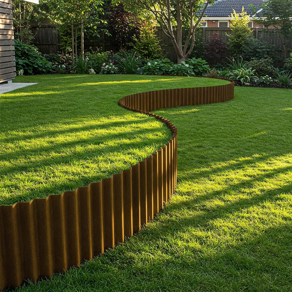 Corrugated Metal Garden Edging