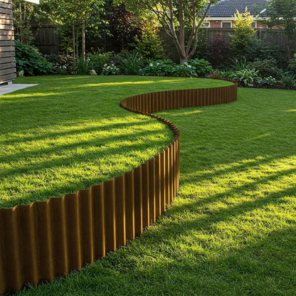 Corrugated Metal Garden Edging