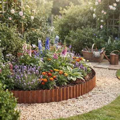 Corrugated Metal Garden Edging