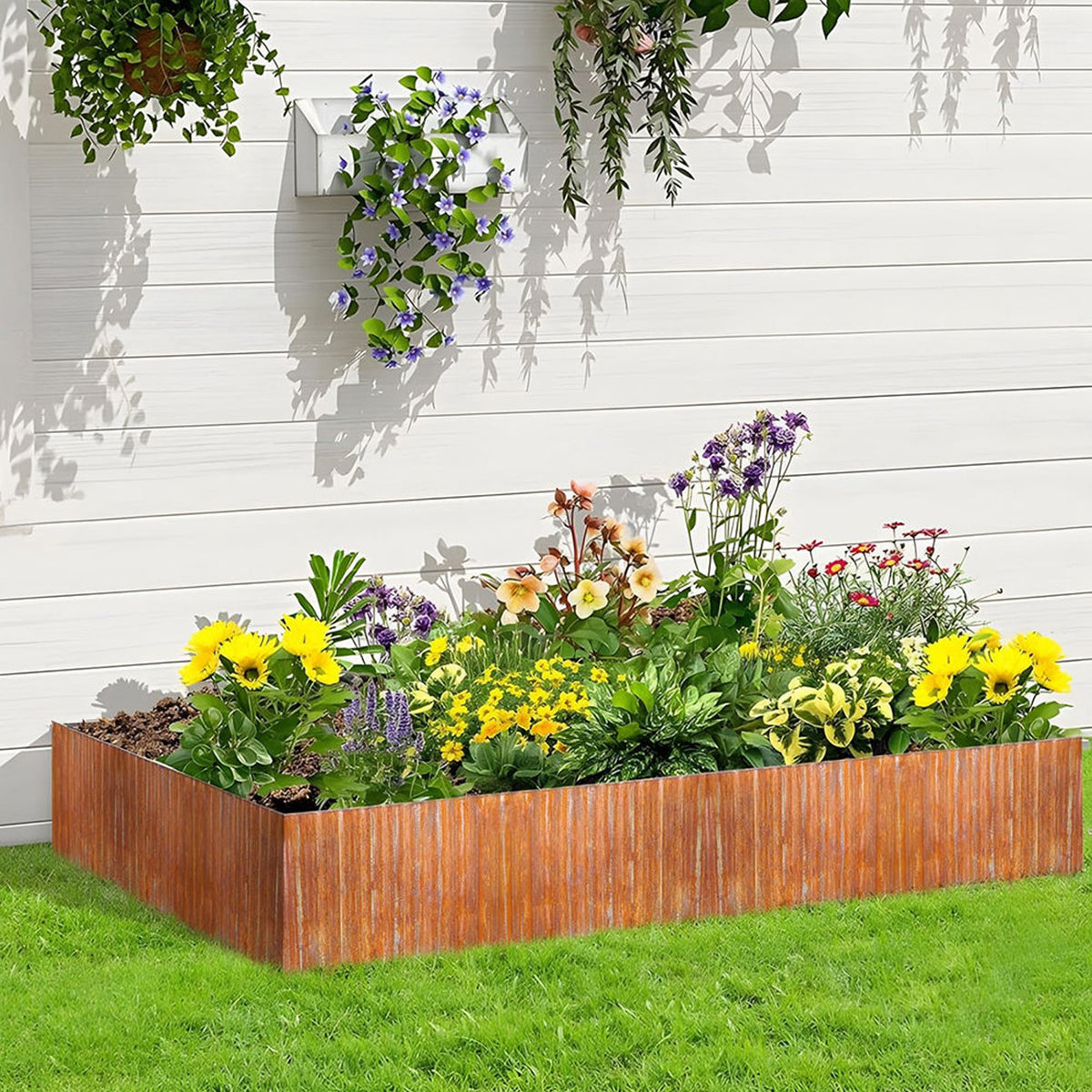 Corrugated Metal Garden Edging