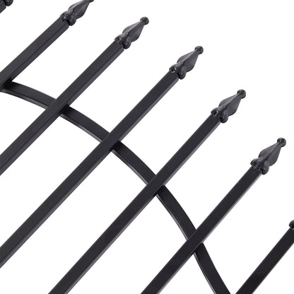 5-Pack Decorative Metal Garden Fence Panels