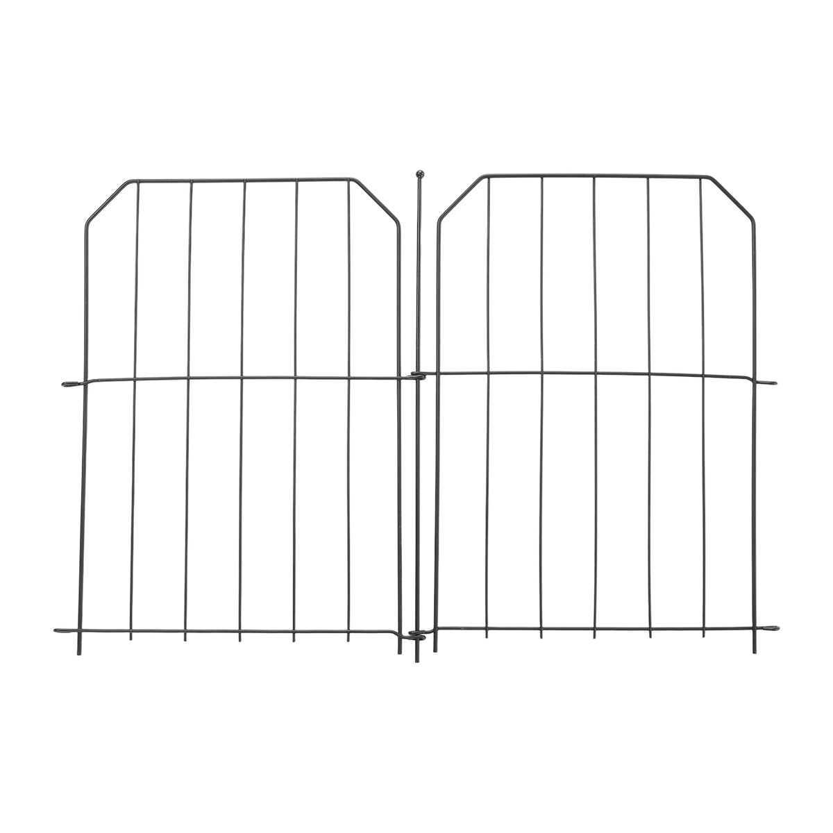 10-Pack Decorative Metal Garden Fence Panels