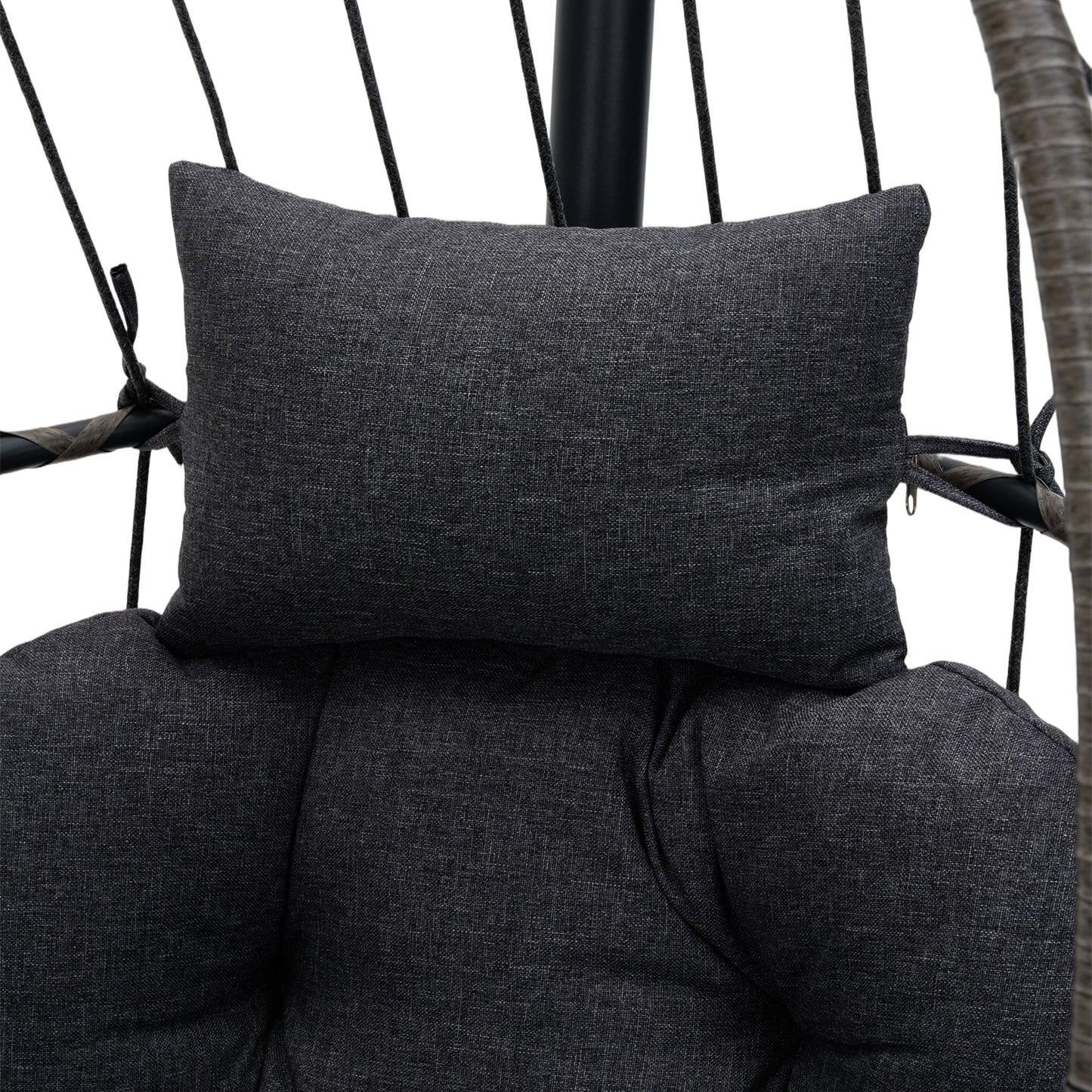 Swing Hanging Egg Chair with Cushion and Headrest