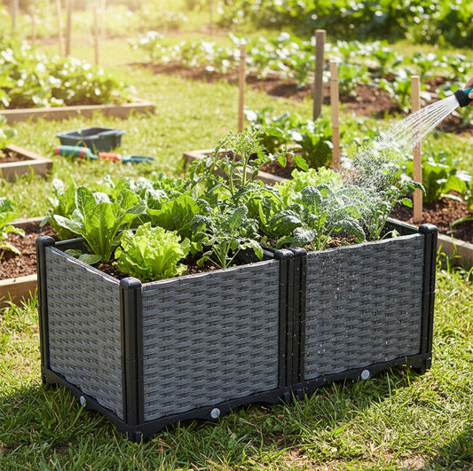 Plastic Raised Garden Bed Planter Box
