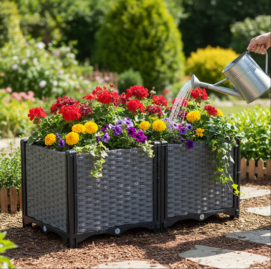 Plastic Raised Garden Bed Planter Box