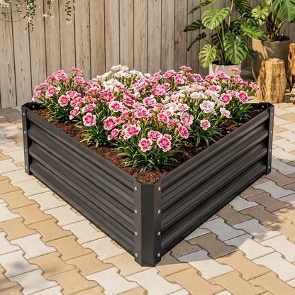 Triangular Galvanised Steel Raised Garden Bed