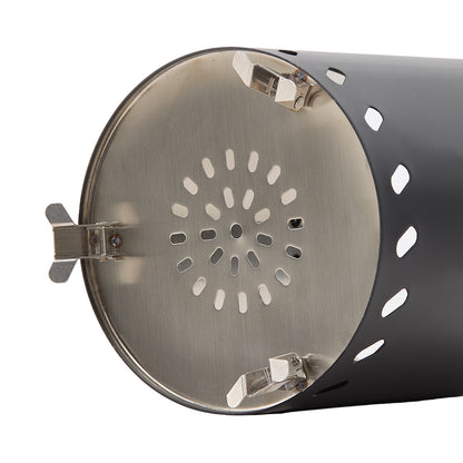 Black Portable Tabletop Fire Pit with Ash Grate