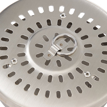 Black Portable Tabletop Fire Pit with Ash Grate