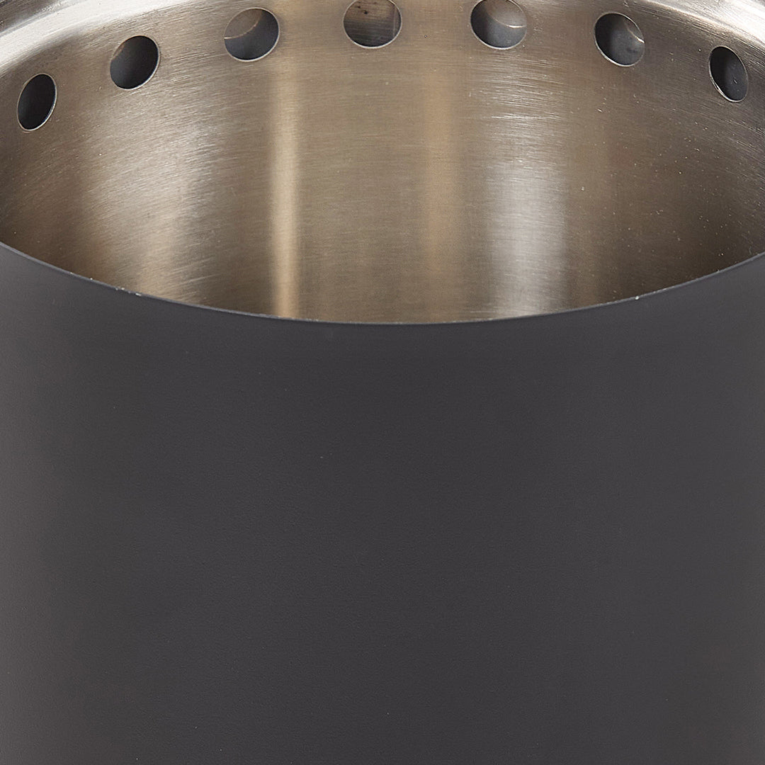 Black Portable Tabletop Fire Pit with Ash Grate