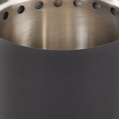 Black Portable Tabletop Fire Pit with Ash Grate