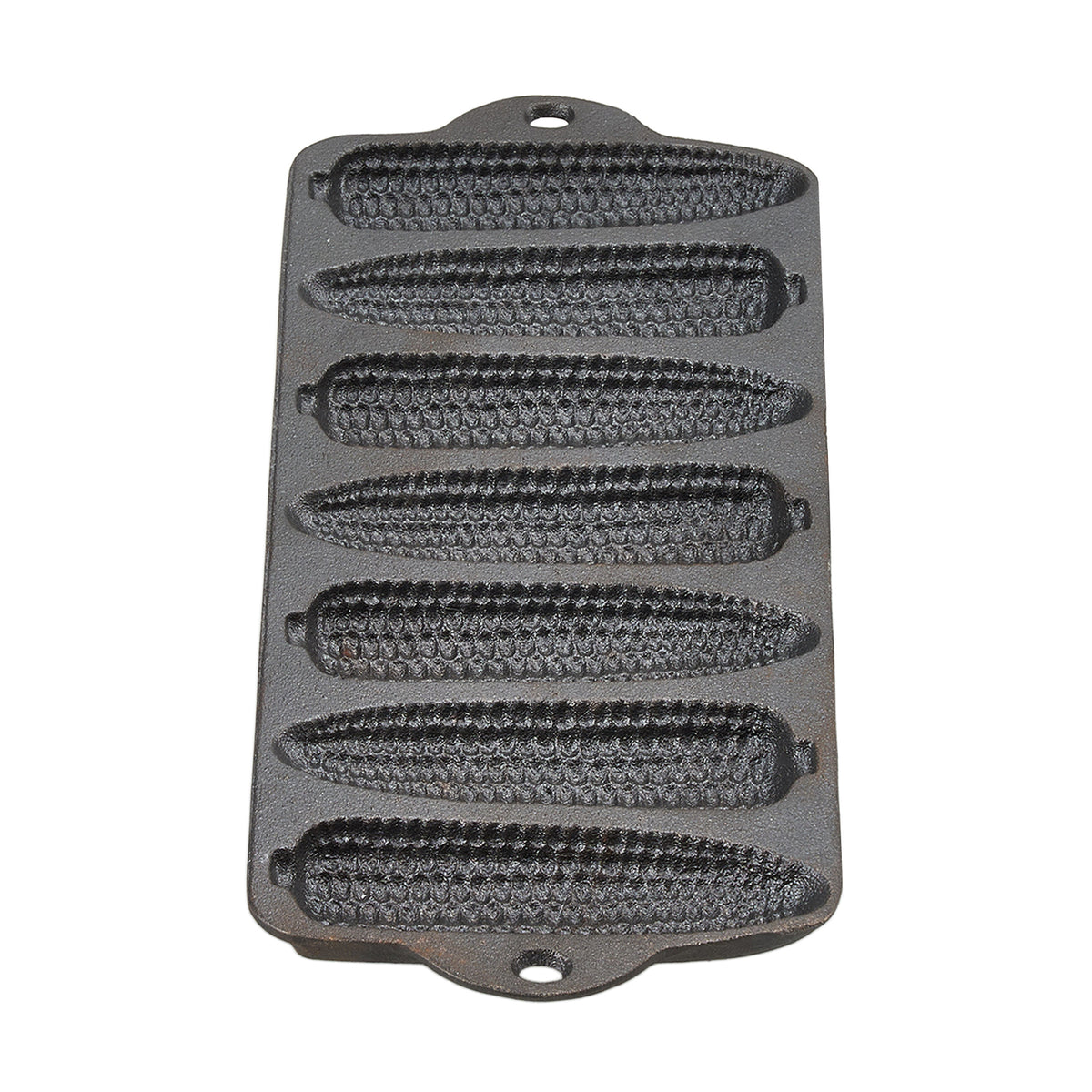 Double-Handled Cast Iron Corn Pan