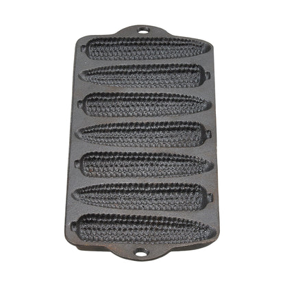 Double-Handled Cast Iron Corn Pan
