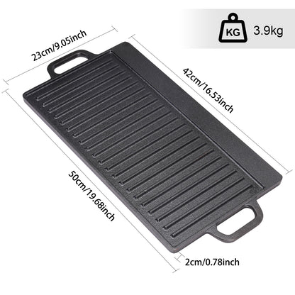 Cast-Iron Reversible Griddle Pan