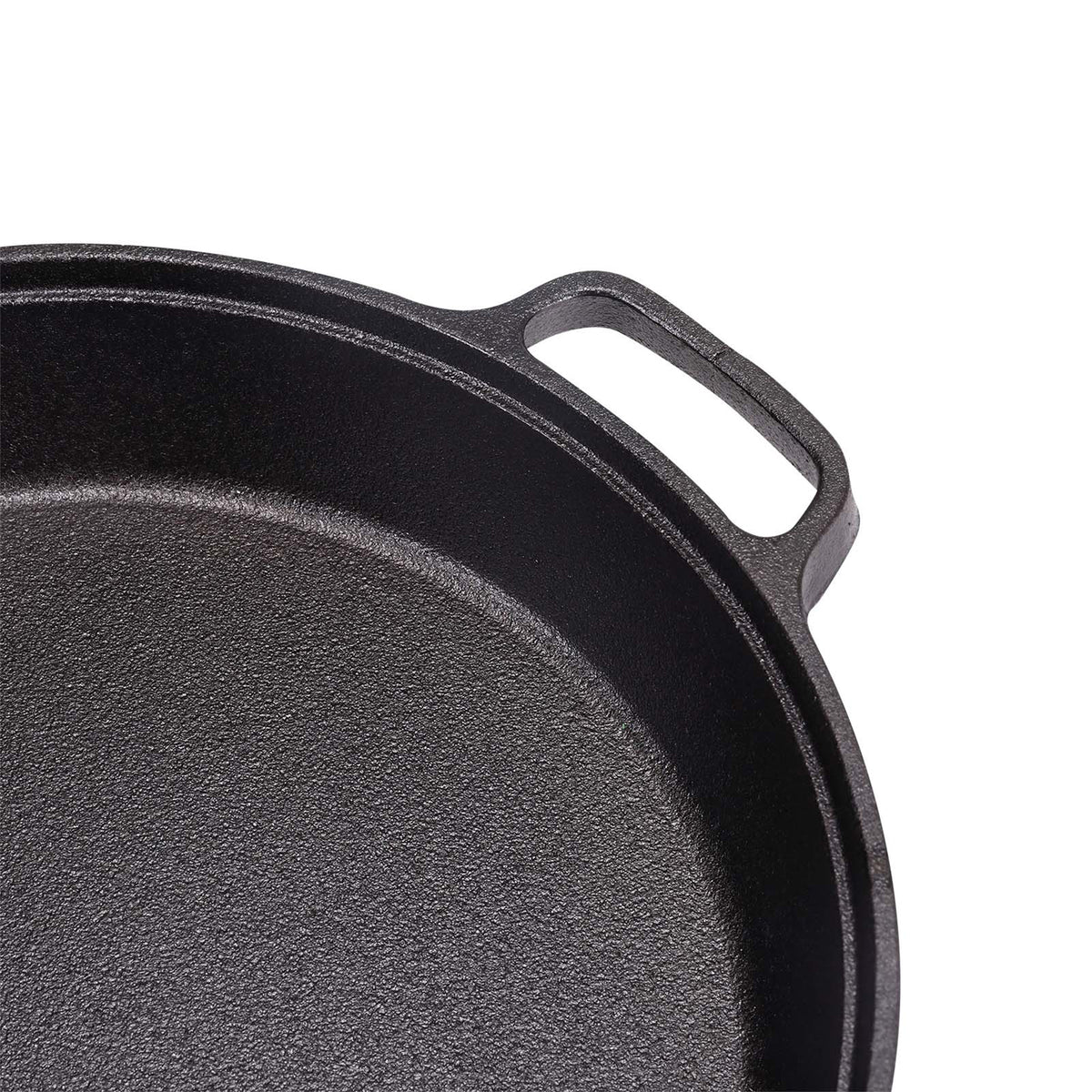 Deep Pre-Seasoned Cast Iron Skillet with Dual Handles