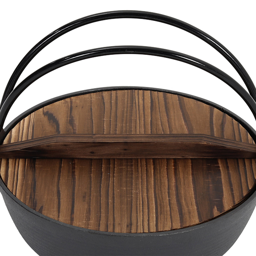 4L Cast Iron Nabe Pot with Double Handles