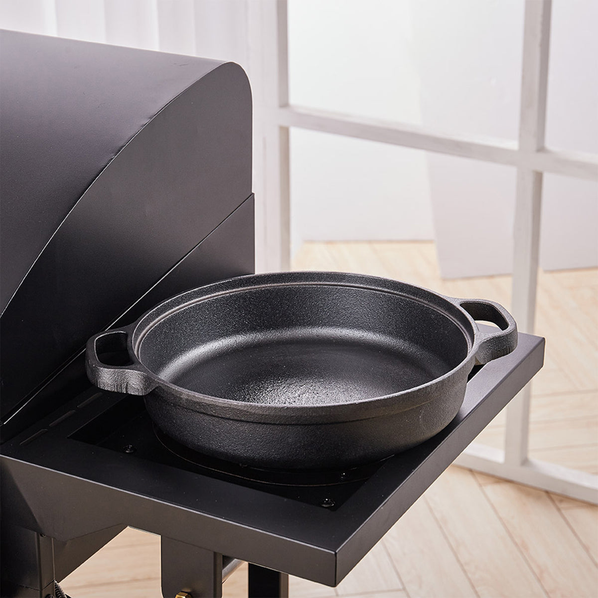 Pre-Seasoned Cast Iron Skillet with Dual Handles