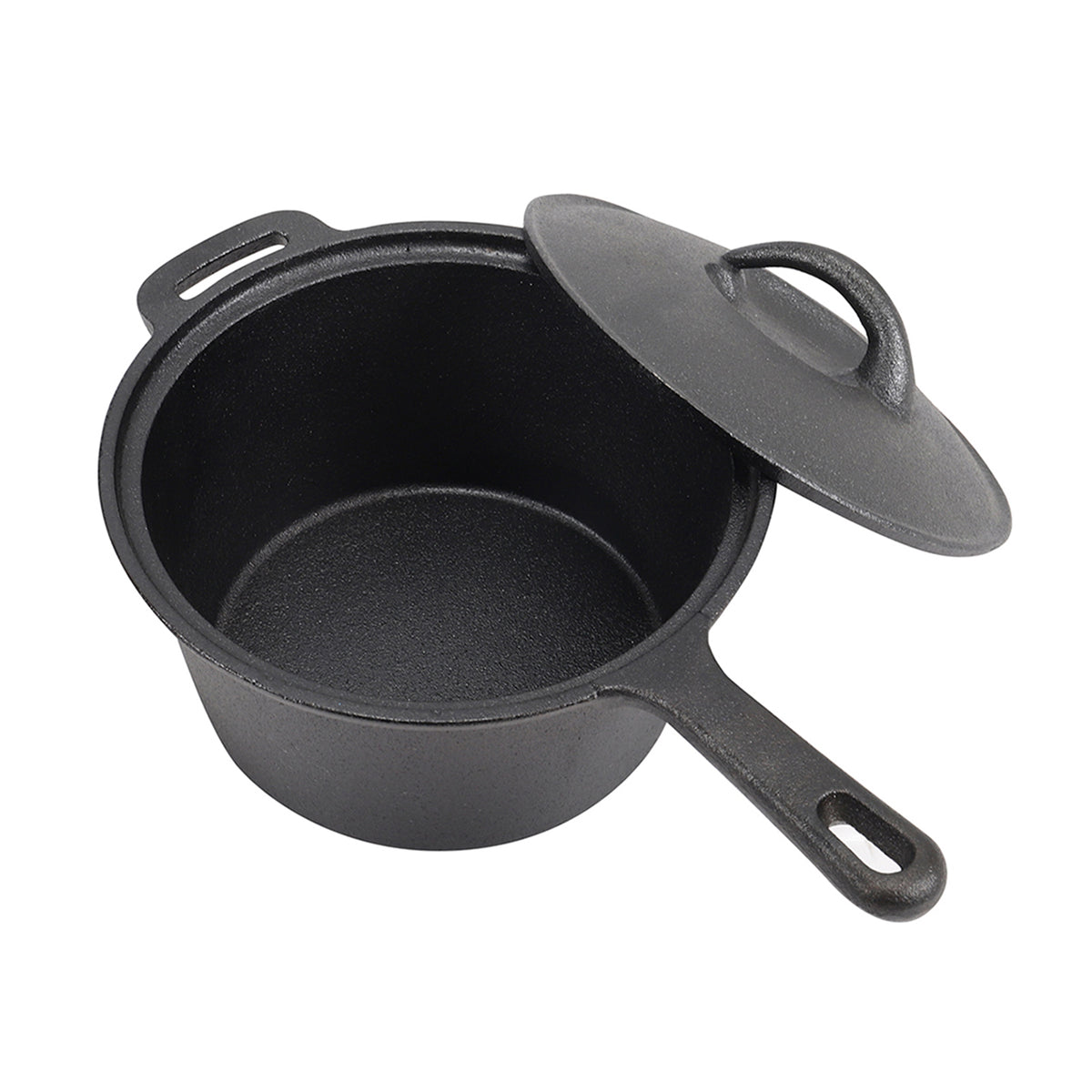 2.5L Pre-Seasoned Cast Iron Saucepan with Lid