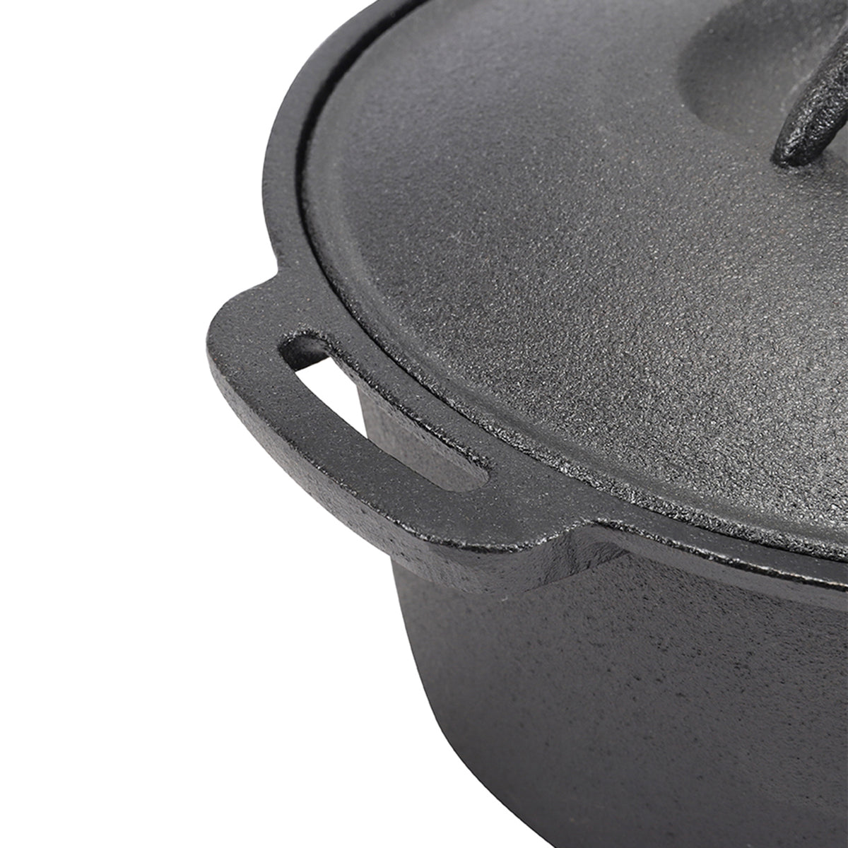 2.5L Pre-Seasoned Cast Iron Saucepan with Lid