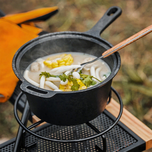 2.5L Pre-Seasoned Cast Iron Saucepan with Lid