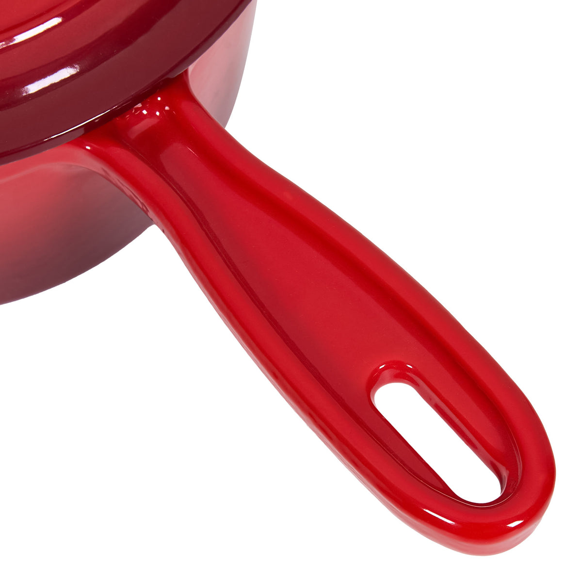 2.5L Enameled Cast Iron Saucepan with Lid