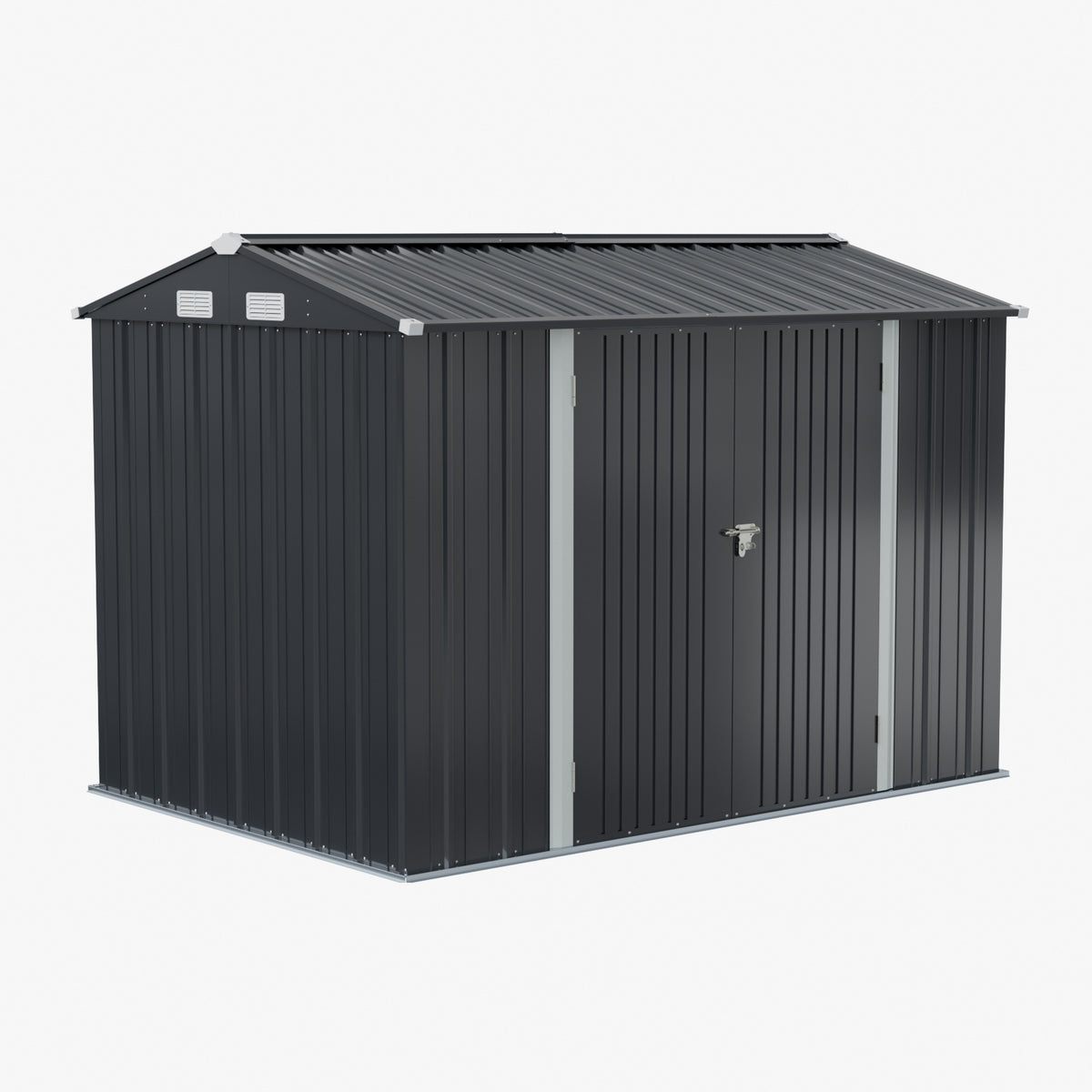 10x7 FT Large Metal Garden Tool Storage Shed