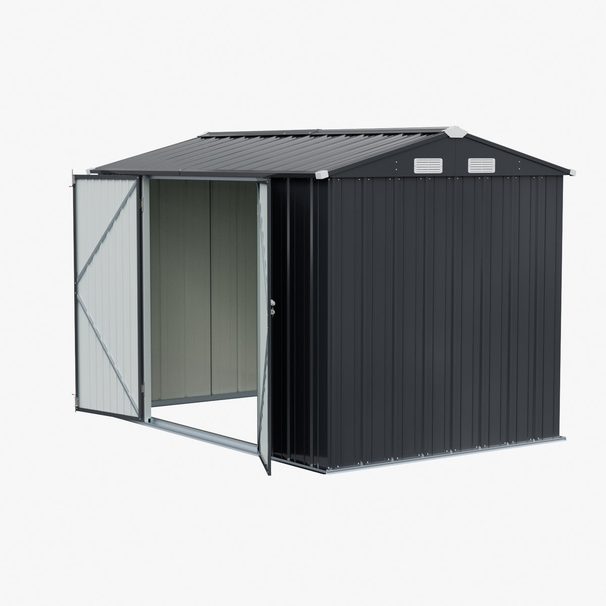 10x7 FT Large Metal Garden Tool Storage Shed