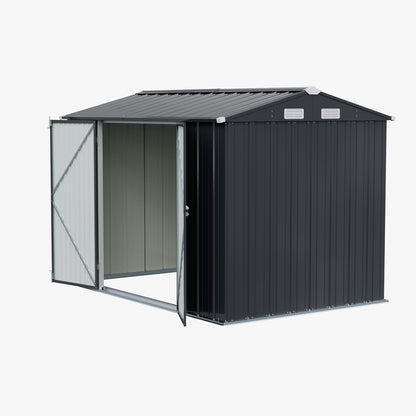 10x7 FT Large Metal Garden Tool Storage Shed